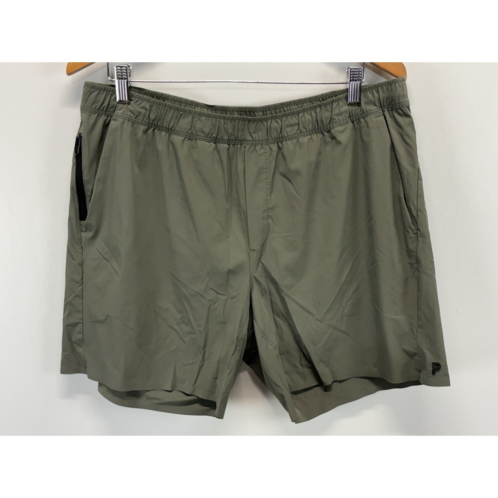 Public Rec Shorts Mens 36 Green Flex Performance Stretch Gym Training 6.5" Insea